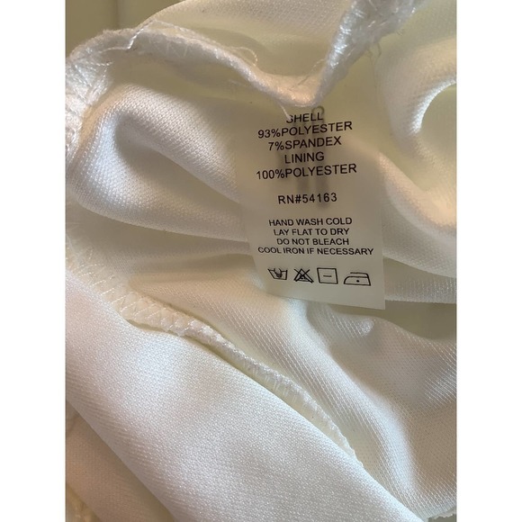 CALVIN KLEIN EMBELLISHED SCUBA  CREAM SLEEVELESS SHEATH DRESS 10 NWT - Picture 7 of 9